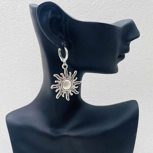 Turquoise Bull Head Earrings Western Jewelry Set