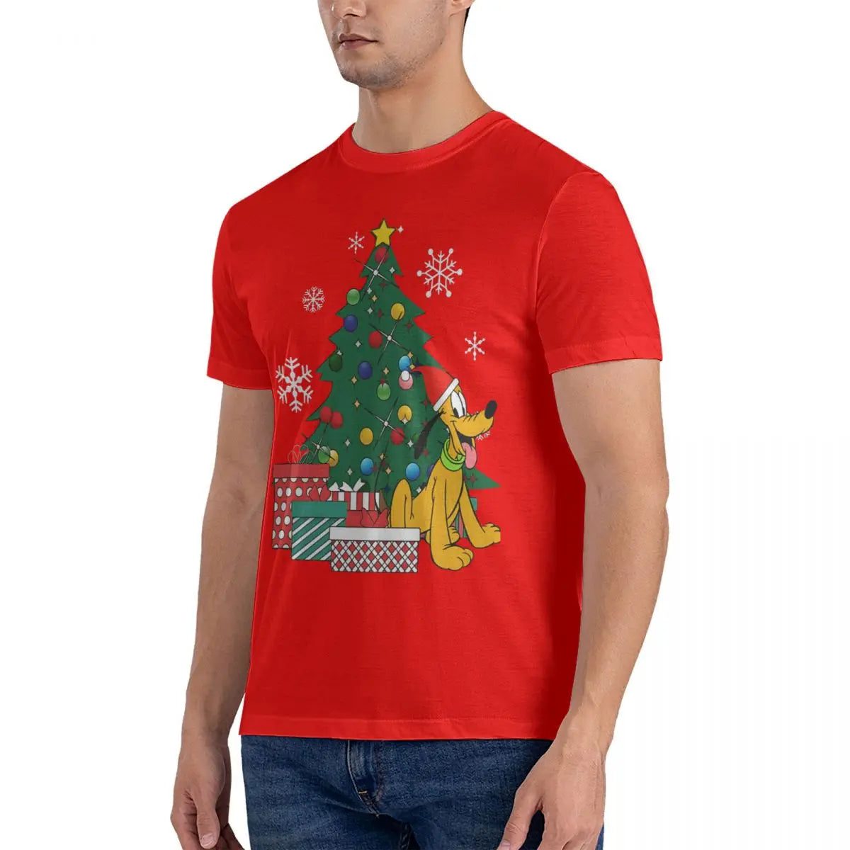 Casual Men's Christmas Tree T-Shirts 6XL