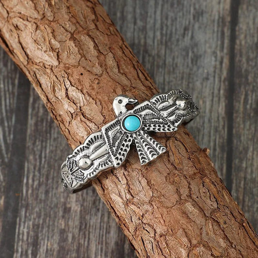 Turquoise Thunderbird Cuff Bracelet for Women