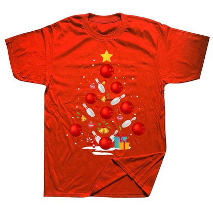 Funny Bowling Christmas T-Shirt for Men