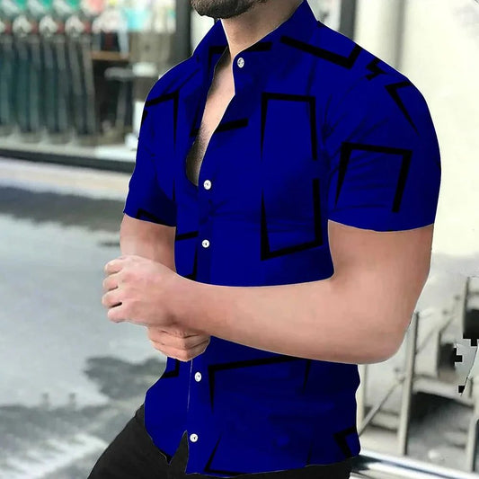 2024 Men's Hawaiian 3D Print Short Sleeve Shirt