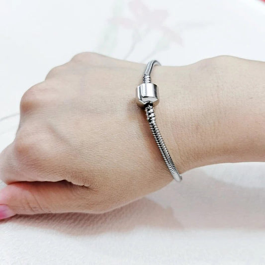 Waterproof Stainless Steel Unisex Snake Bone Bracelet