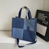 2024 Fashion Colorblock Denim Handbag for Women