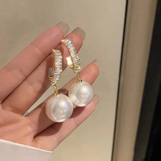 Elegant Imitation Pearl Dangle Earrings for Weddings
