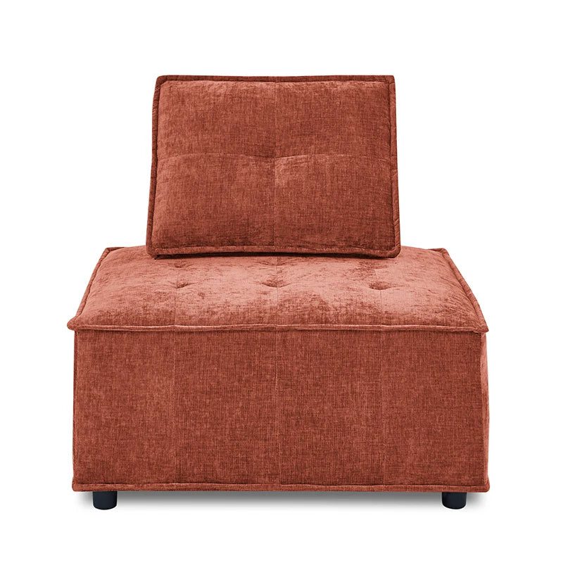 Armless Chenille Accent Chair for Living Room
