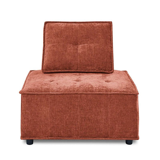 Armless Chenille Accent Chair for Living Room