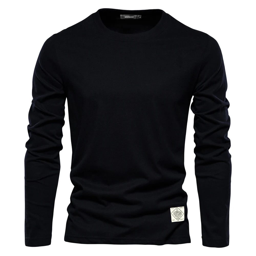 High-Quality Cotton Long Sleeve T-Shirt for Men