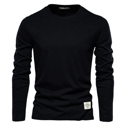 High-Quality Cotton Long Sleeve T-Shirt for Men