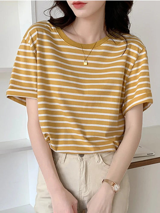 2024 Summer Women’s Striped Long Sleeve Tee