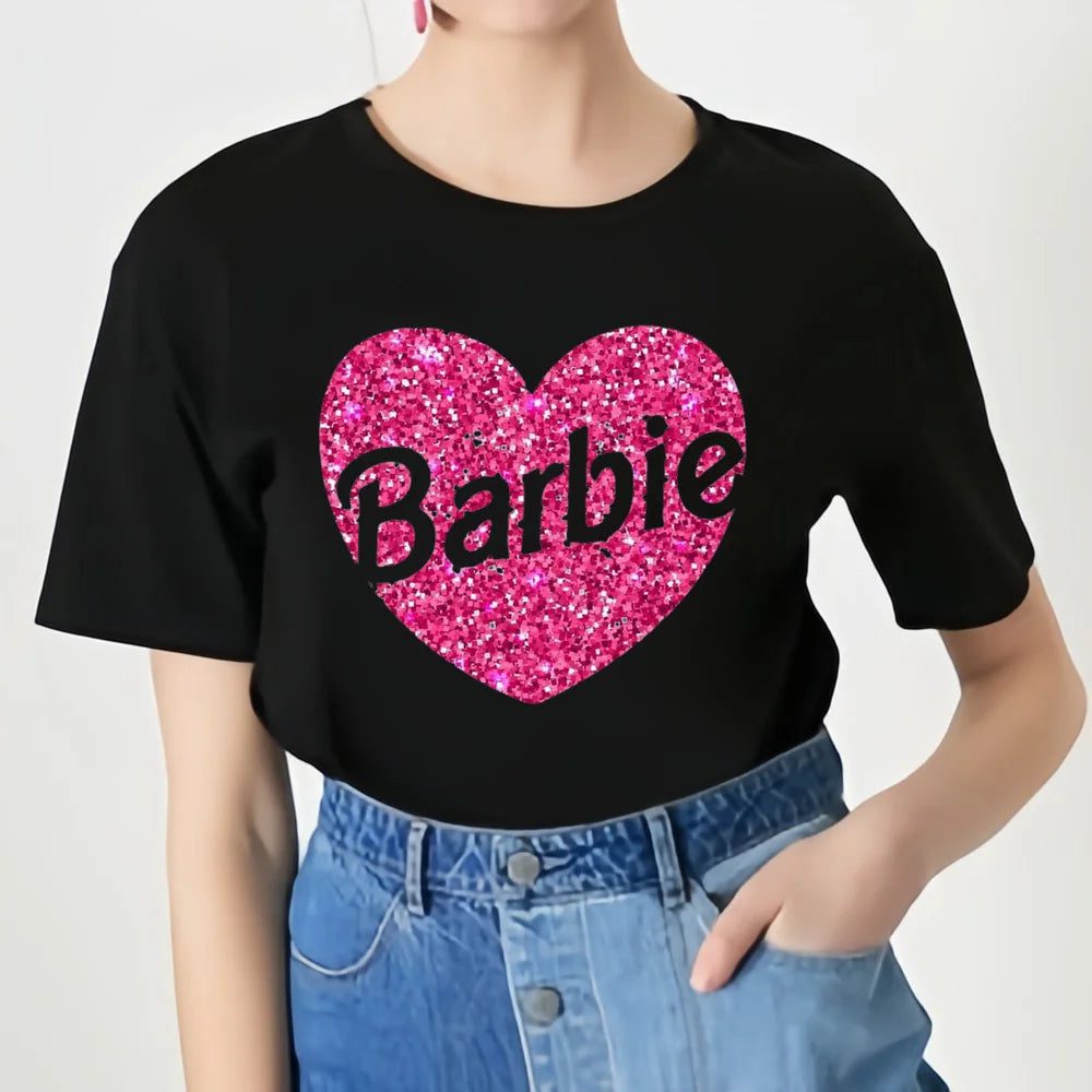 Barbie T-Shirt Women: Soft Cotton Summer Tops for Girls
