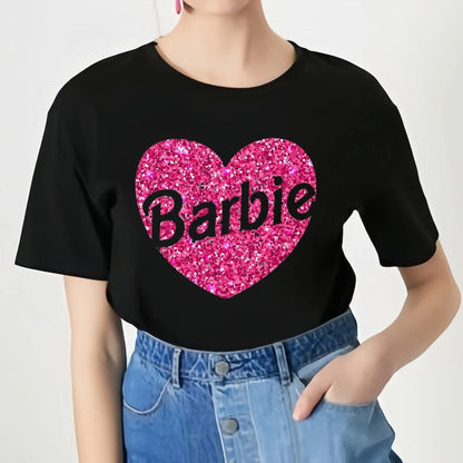 Barbie T-Shirt Women: Soft Cotton Summer Tops for Girls