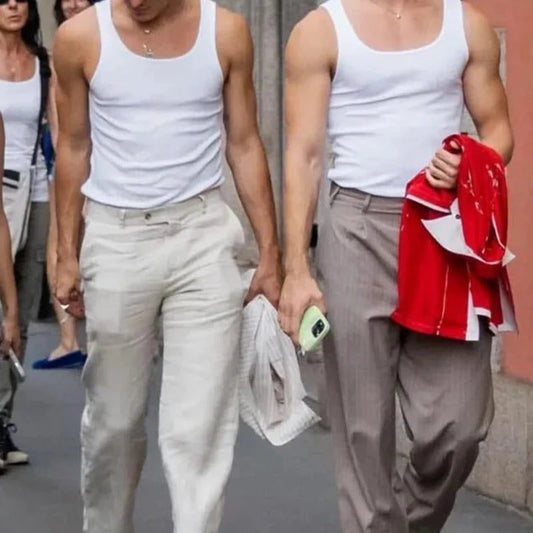 Men's Ribbed Tank Tops for Summer Sports