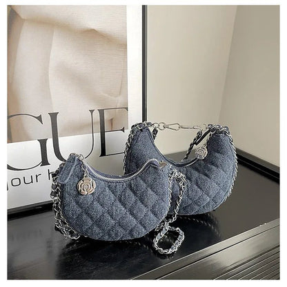 Chic Denim Crossbody Handbags for Women