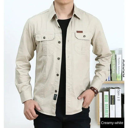 Elegant Long Sleeve Men's Linen Shirts