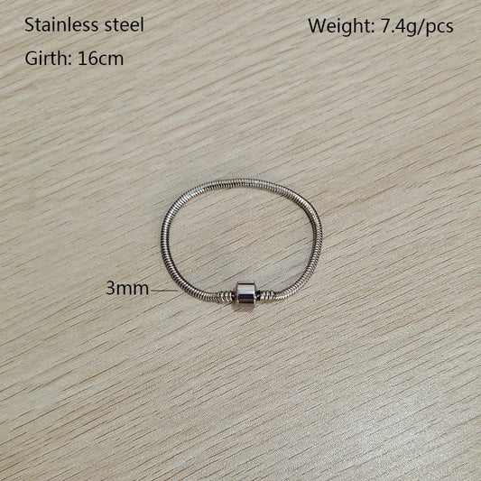 Waterproof Stainless Steel Unisex Snake Bone Bracelet