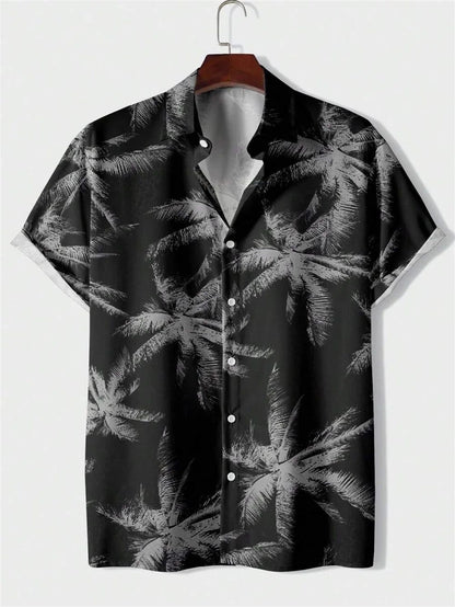 Men's 3D Printed Hawaiian Polo Shirt Summer