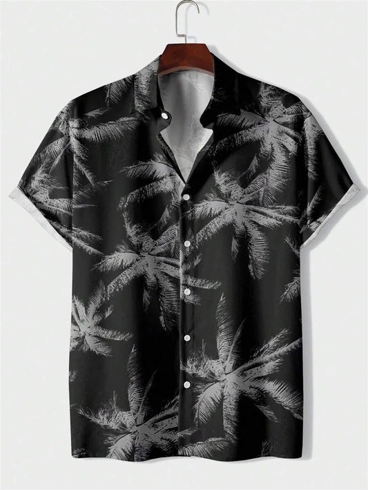 Men's 3D Printed Hawaiian Polo Shirt Summer
