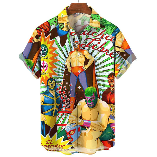 3D Printed Hawaiian Shirts for Men Summer