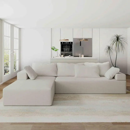 Modular Chenille Cloud Sofa for Living Room
