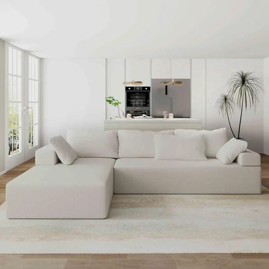 Modular Chenille Cloud Sofa for Living Room