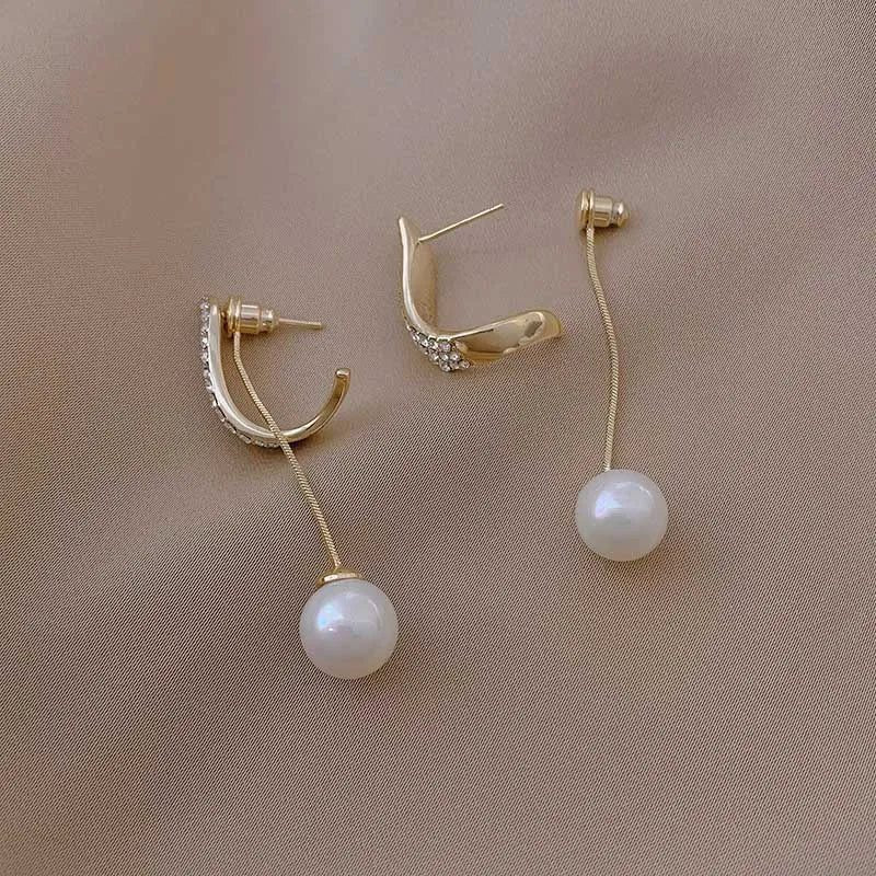 Elegant Imitation Pearl Dangle Earrings for Weddings