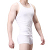 Men's Ribbed Cotton Tank Top - Slim Fit
