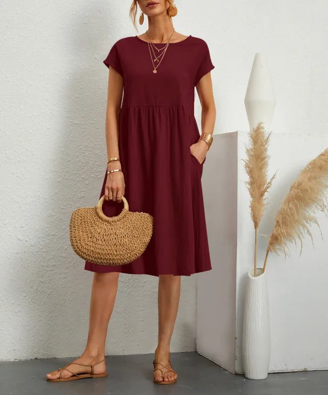 Chic Summer Cotton Linen Dresses for Women