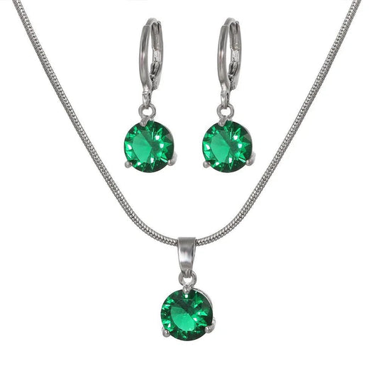 Elegant Bridal Jewelry Set: Water Drop Earrings