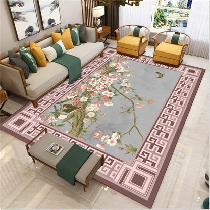 Large Non-Slip Chinese Carpet for Living Room