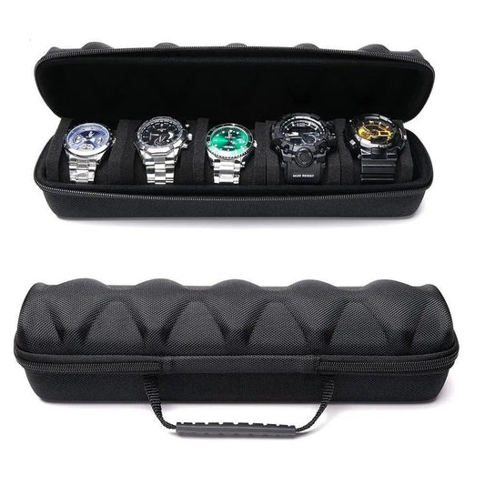 Portable Watch Travel Case with 5 Slots