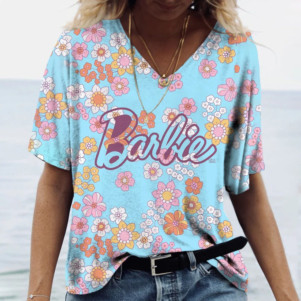 Funny Summer T-Shirt for Women - Barbie