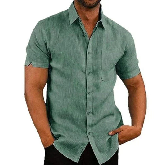 Men's Casual Summer Cotton Linen Shirts