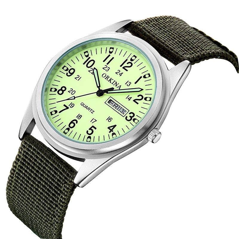 Unisex Luminous Dial Military Sports Quartz Watch