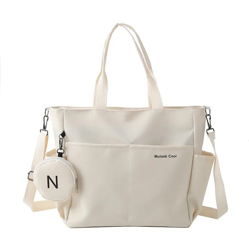 Stylish Women's Canvas Crossbody Tote Bag