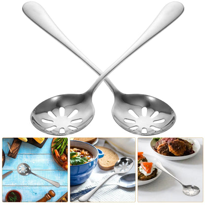 Stainless Steel Slotted Spoon Set for Cooking