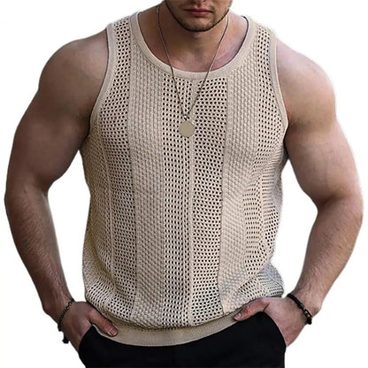 Men's Ribbed Tank Top - Casual Summer Wear