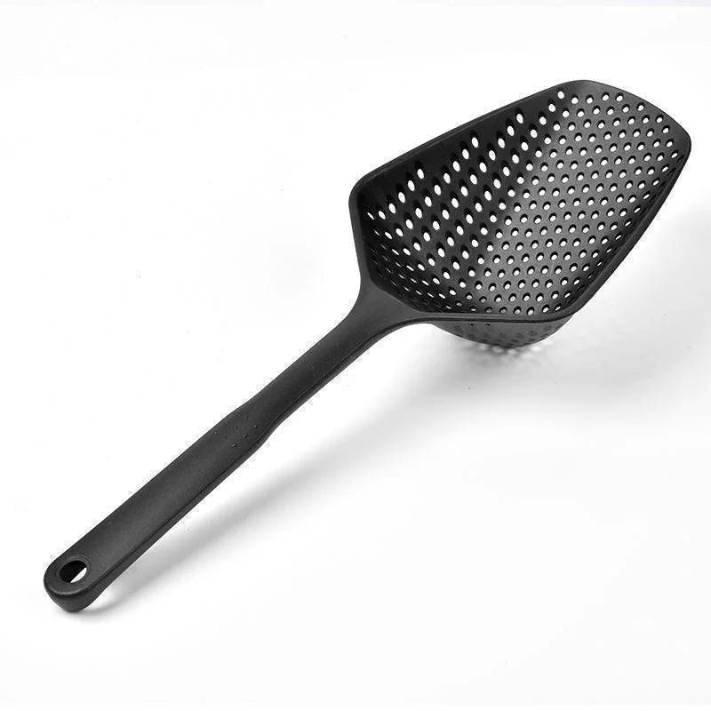 Effortless Draining with Slotted Spoon Strainer