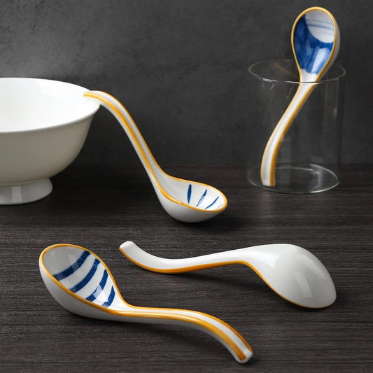 Japanese Long Handle Soup Spoons for Pho