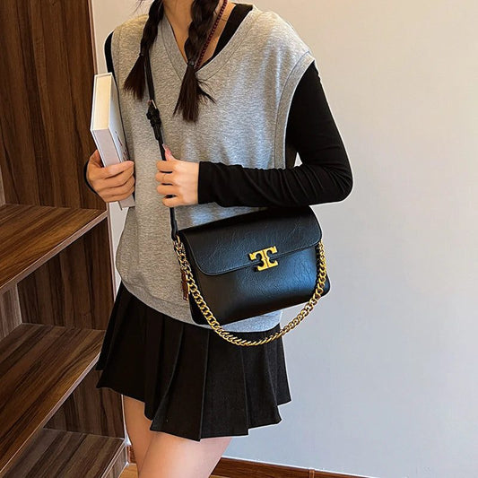Stylish Women's Leather Crossbody Shoulder Bag