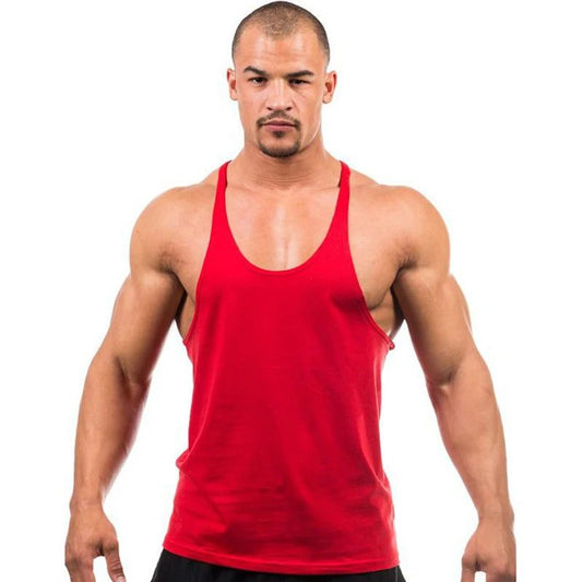 Men's Fitness Stringer Tank Top for Workouts