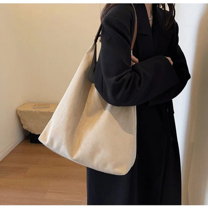 Luxury Suede Shoulder Tote Bags for Women