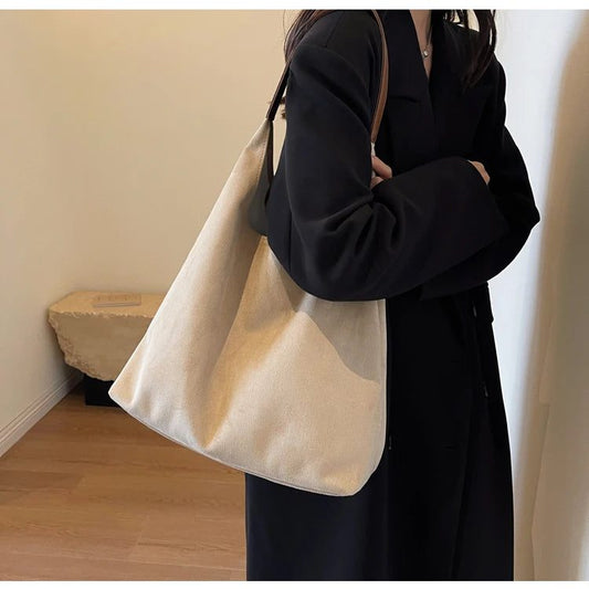 Luxury Suede Shoulder Tote Bags for Women