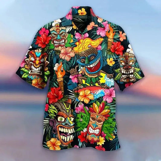 Trendy 3D Print Hawaiian Shirts for Men