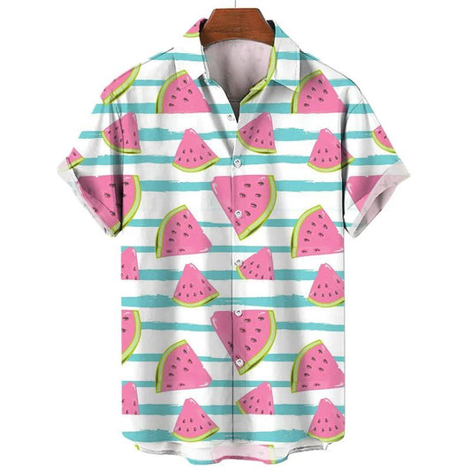 Men's Hawaiian Shirts: Cool 2D Fruit Prints