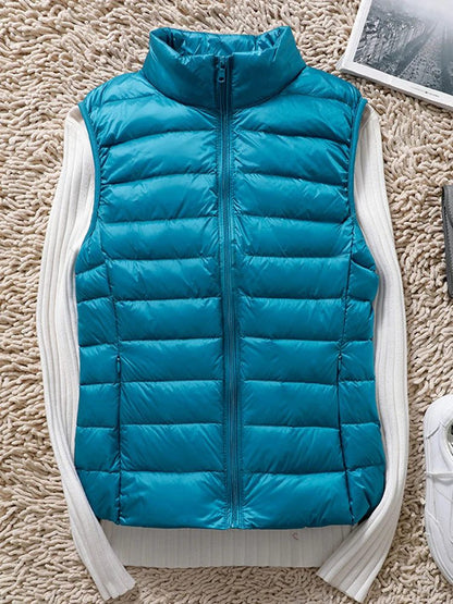Women Lightweight Duck Down Puffer Vest