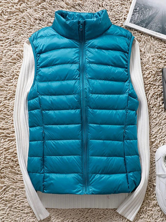 Women Lightweight Duck Down Puffer Vest