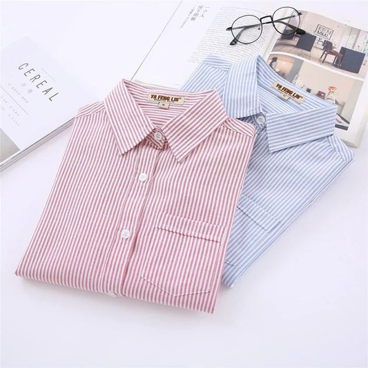 Trendy Striped Cotton Shirt for Women