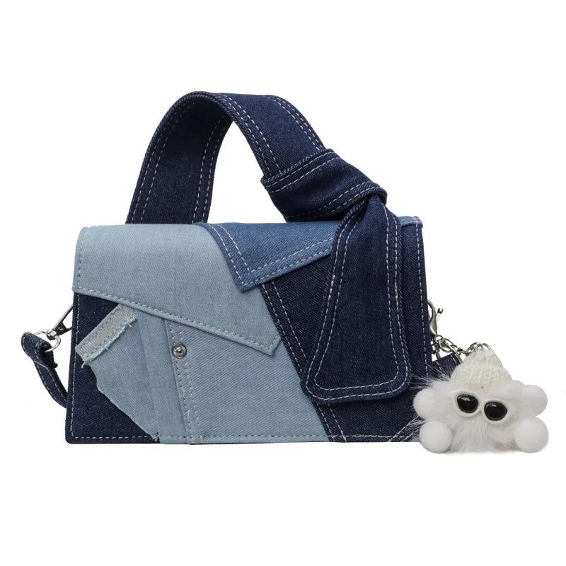 2024 Women's Versatile Denim Shoulder Handbag