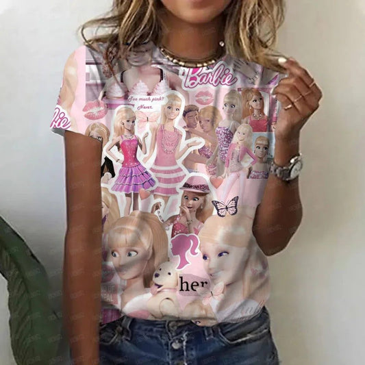 Kawaii Cartoon Oversized T-Shirt for Women