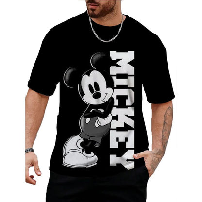 Men's Casual Mickey Mouse Cartoon T-Shirt